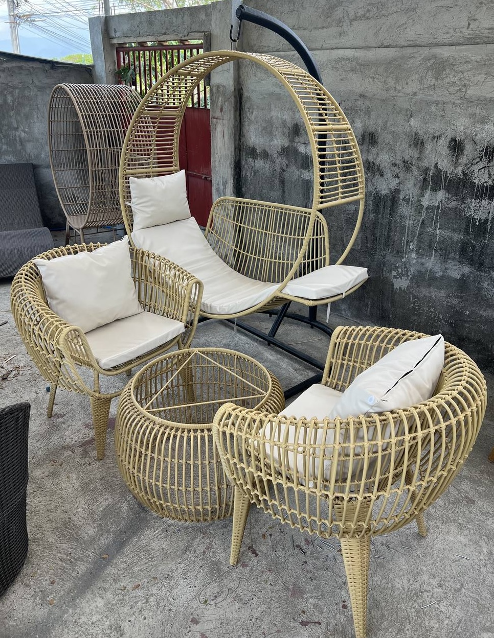 Egg chairs outdoor