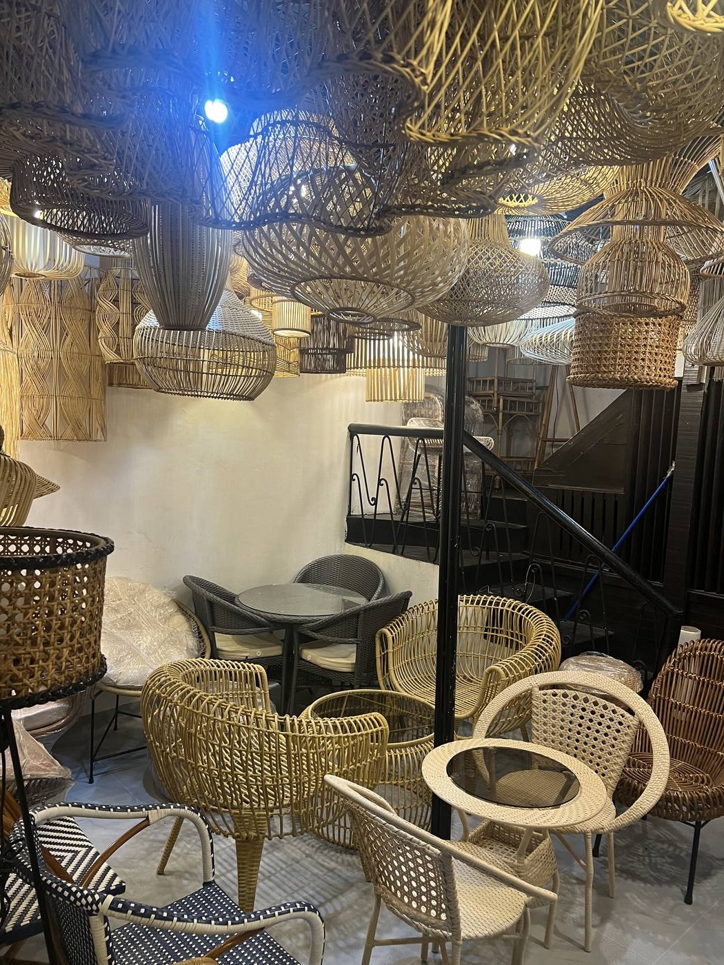 Pendants and chairs floor